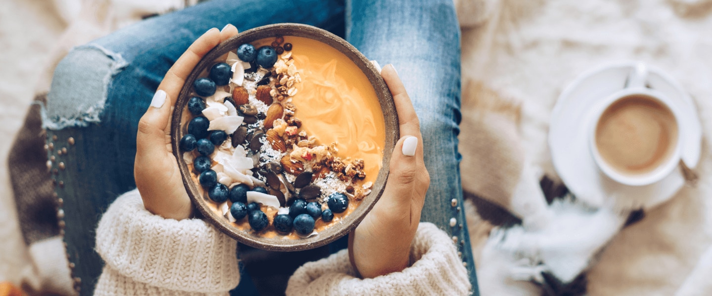 Kaffee-Smoothie-Bowl