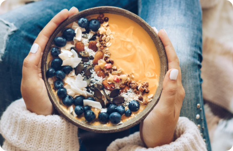 Kaffee-Smoothie-Bowl