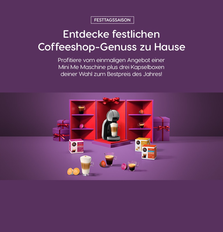 Angebot an Kaffeemaschine und Kaffeekapseln