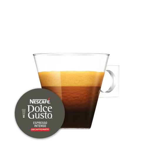 Espresso Intenso Decaffeinato Tasse und Kaffekapsel - NESCAFÉ® Dolce Gusto®