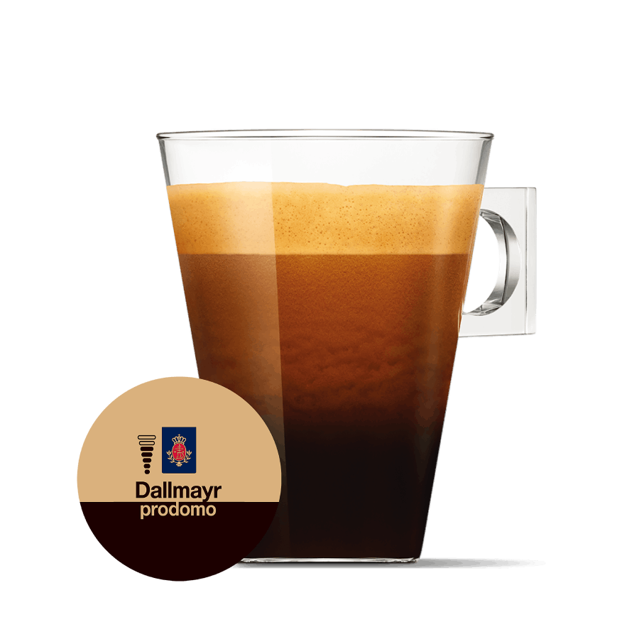 Dallmayr Prodomo Tasse und Kaffekapsel - NESCAFÉ® Dolce Gusto®