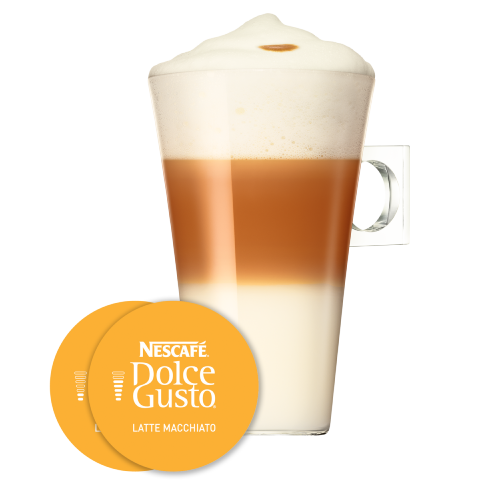 Latte Macchiato Tasse und Kaffekapsel - NESCAFÉ® Dolce Gusto®