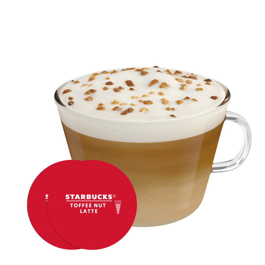 Starbucks® Toffee Nut Latte By Nescafé Dolce Gusto® Tasse und Kaffekapsel - NESCAFÉ® Dolce Gusto®