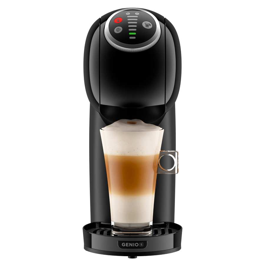 Genio S Plus automatische Kaffeekapselmaschine Schwarz von Krups® - Vorderseite - NESCAFÉ® Dolce Gusto®