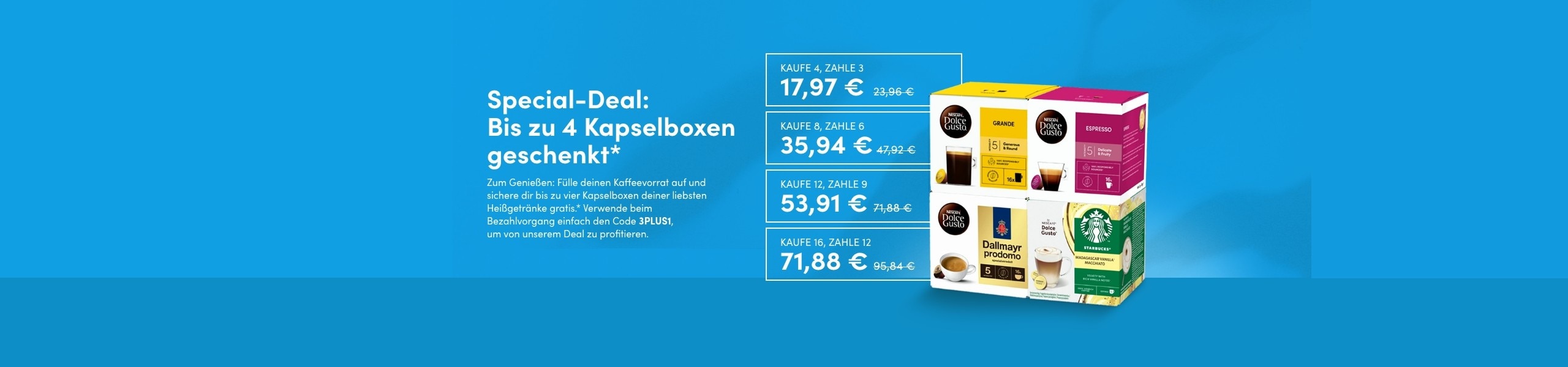 Sonderangebot für Kaffeekapseln